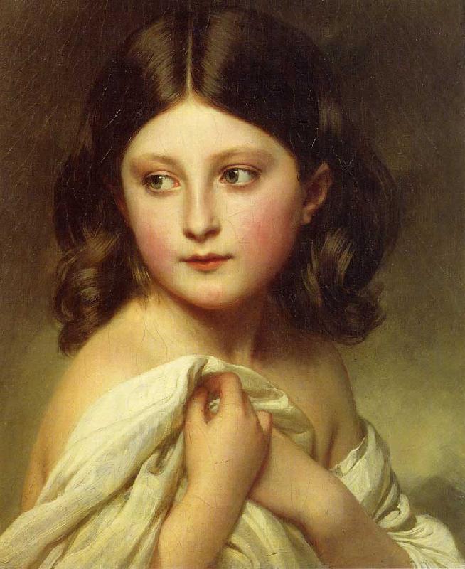 Franz Xaver Winterhalter A Young Girl called Princess Charlotte France oil painting art